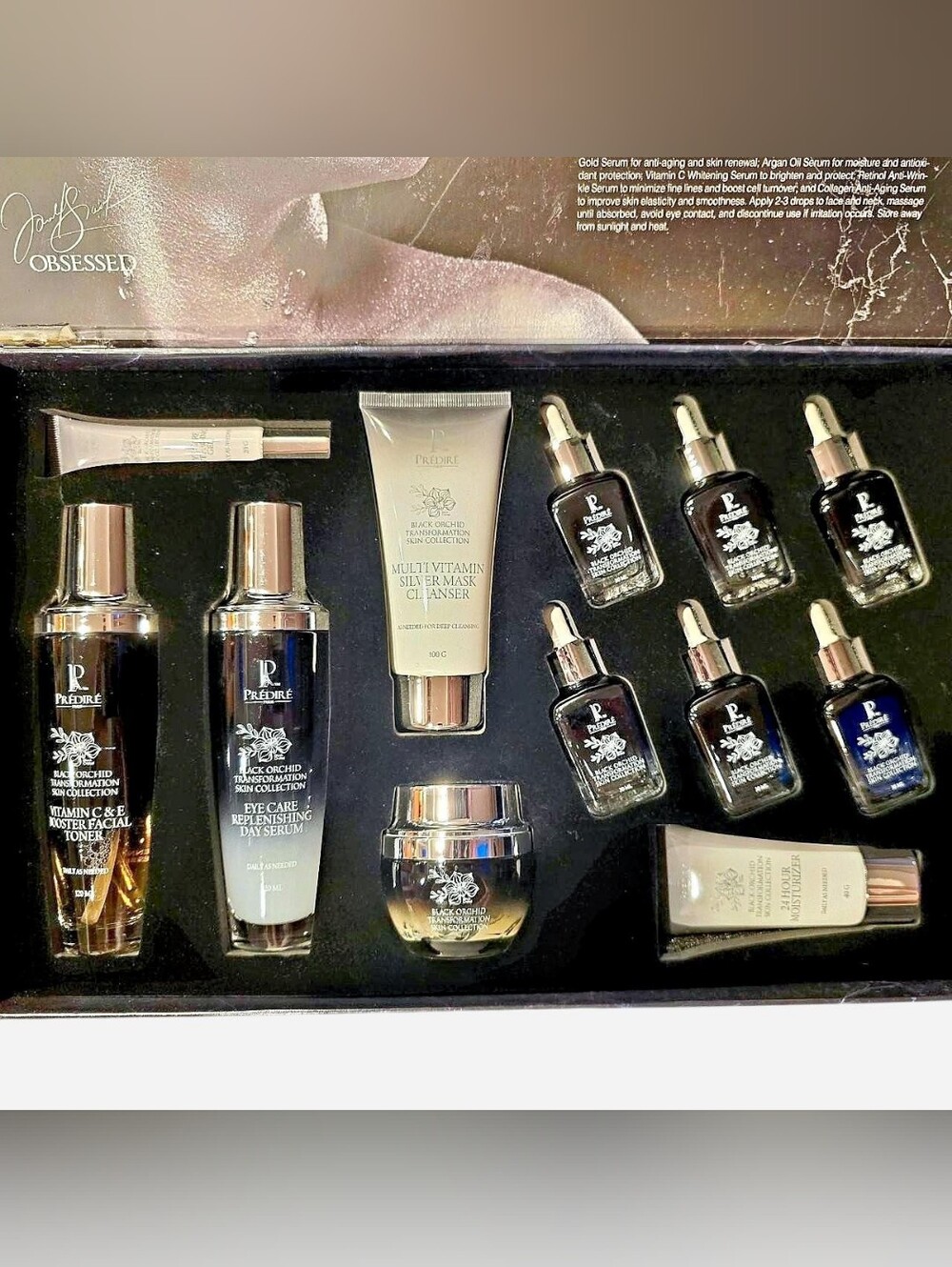 NEW Black Orchid Transformation Skin Collection 12-Piece Set by Predire